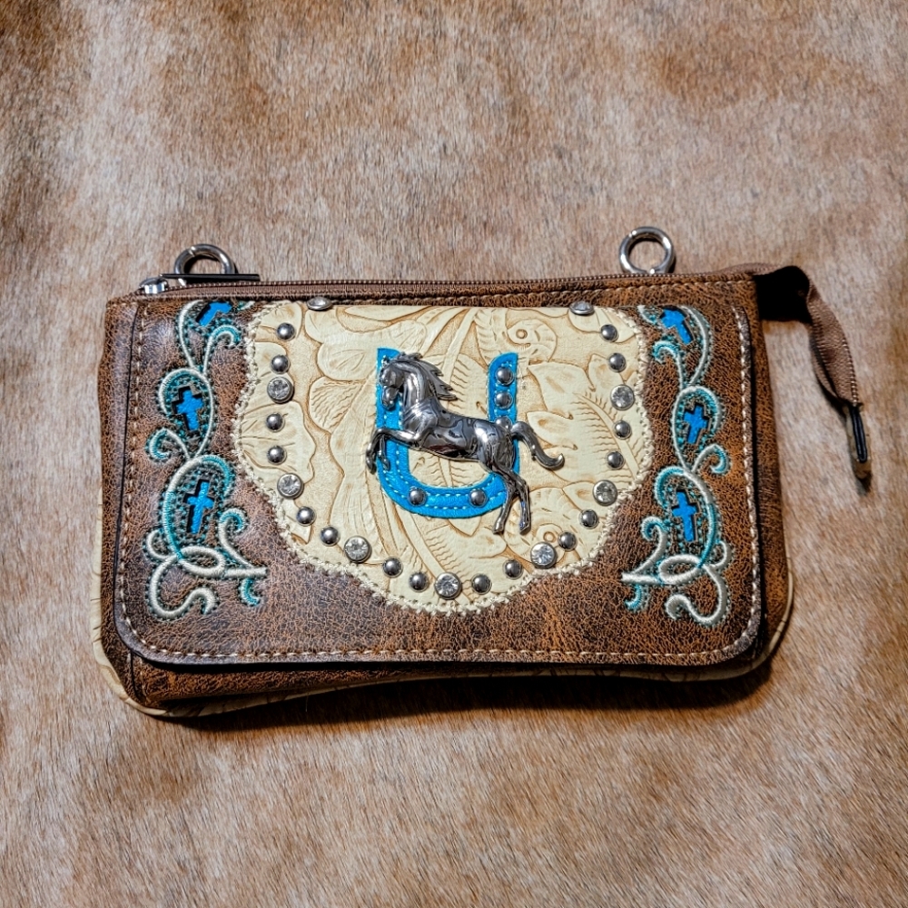 Western cross body purse